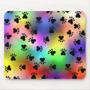 A pata do cão imprime Mousepad