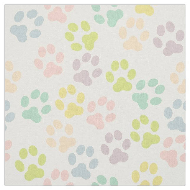 A pata Pastel bonito do Doggy imprime o tecido do (Modelo)