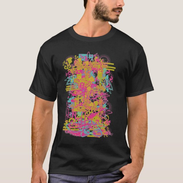 a percepção grava o t-shirt do "pinkisrock" (Frente)