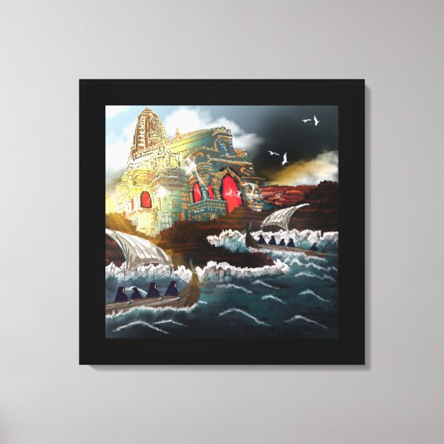 A peregrinação - Canvas impressa (Frente)