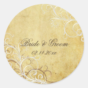 A pérola da Vintage suga os adesivos de casamento