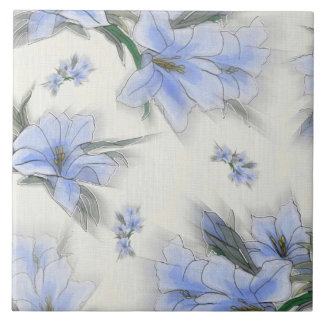 A pervinca floresce azulejos