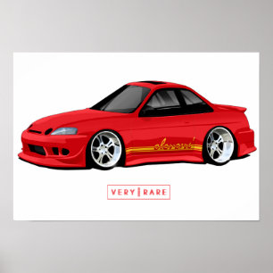 A pintura de Elevens & o poster de Lexus SC300 da
