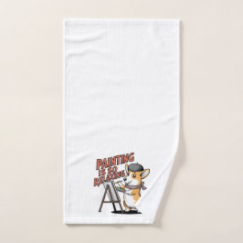 A Pintura É Tão Relaxante, Toalha De Mão Do Artist