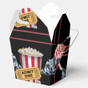 A pipoca da noite de cinema remove a caixa do