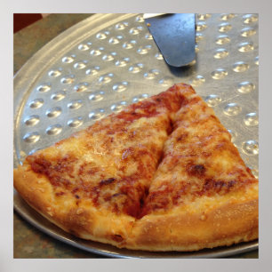 A pizza corta o poster