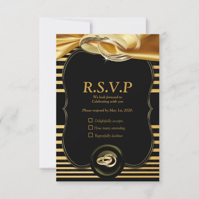 A placa RSVP Gatsby do Excelente (Frente)
