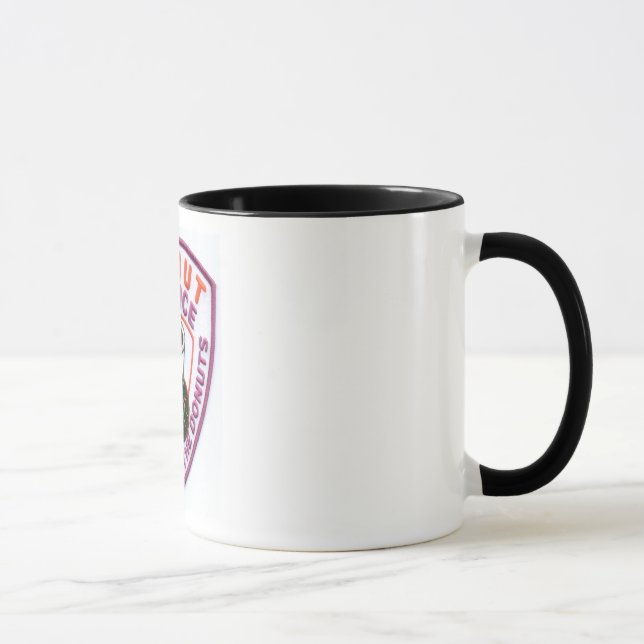 A polícia da rosquinha remenda a caneca de café (Direita)