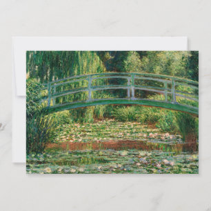 A ponte de futebol japonesa   Cartão Claude Monet