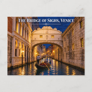 A Ponte dos Suspiros Veneza Itália Cartão Postal