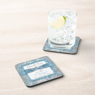 A porta copos do favor do casamento do país das