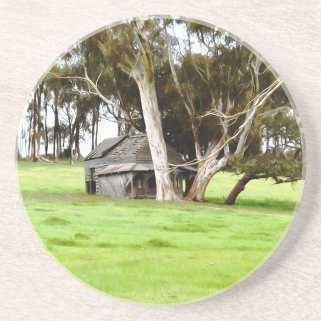 A Porta copos do velho barraco de madeira (Frente)