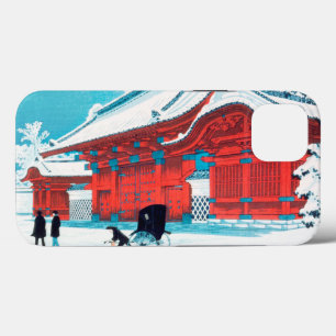 A Porta Vermelha de Hongo em Neve por Hiroaki Taka