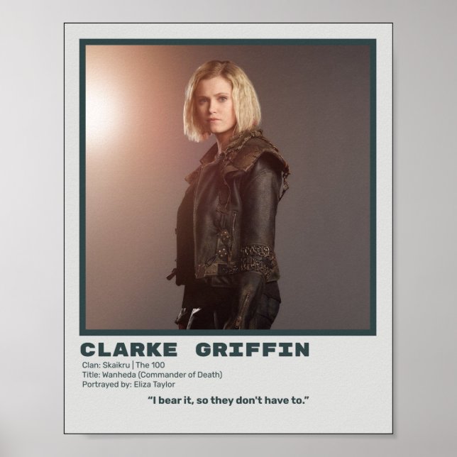 A Poster Clarke Griffin 100 (Frente)