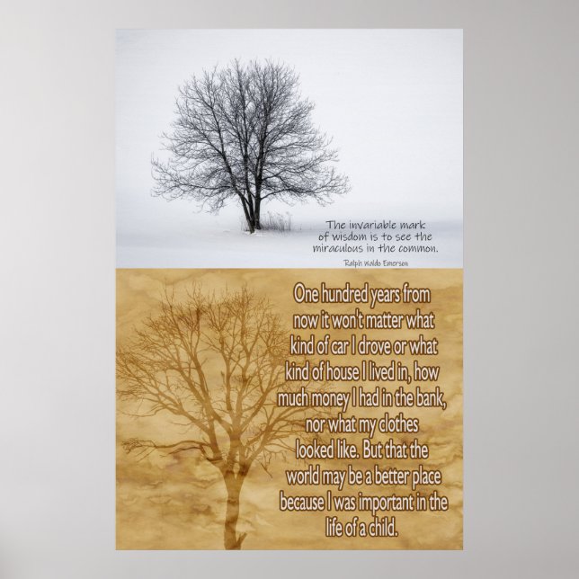 A Poster da Árvore Dupla do Pensamento (Frente)