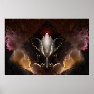 A Poster da parede de arte fractal do Renidron