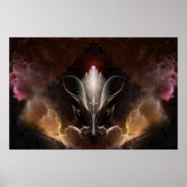 A Poster da parede de arte fractal do Renidron (Frente)