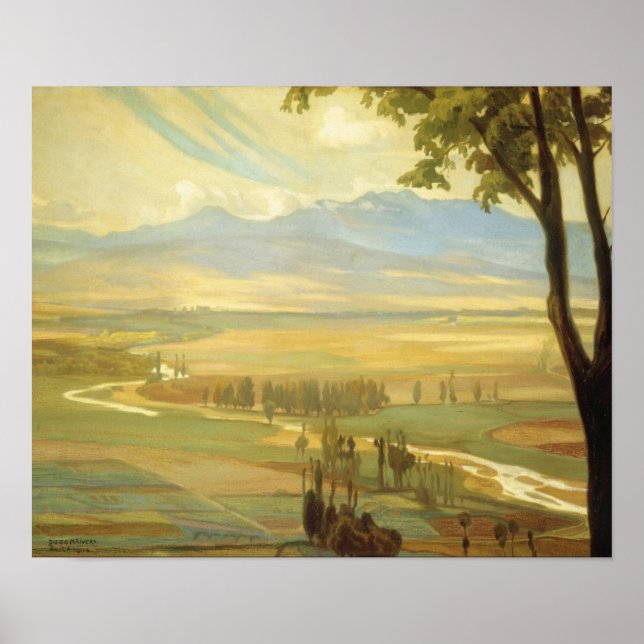 A poster de arte de "Avila Morning" de Rivera (Frente)