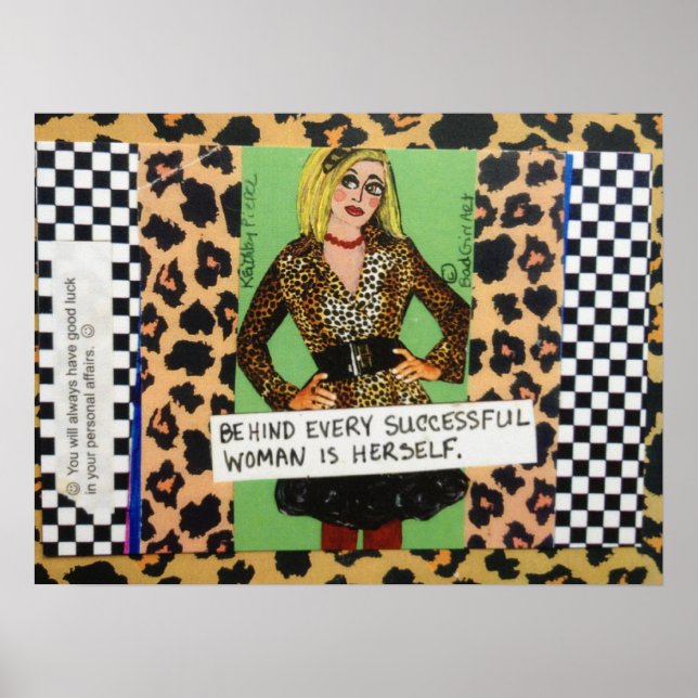 A poster POR TRÁS DE TODAS AS MULHERES BEM-SUCEDID (Frente)