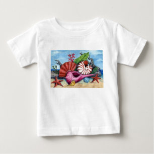 A praia descasca o t-shirt - personalizado