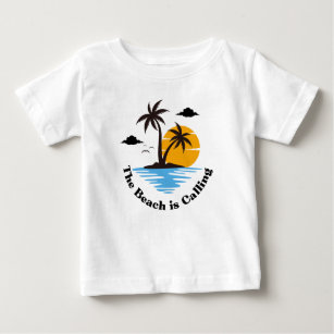 A Praia Está Chamando Camiseta De Férias Familiare