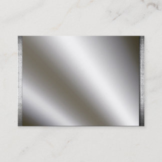 A prata com metal limita cartões de visitas