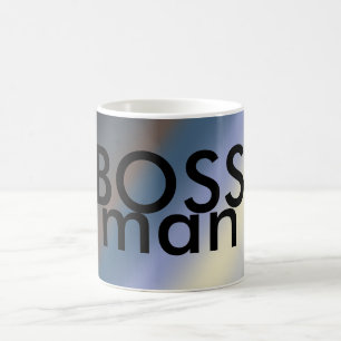 A prata da caneca do homem do CHEFE/rouba misturas