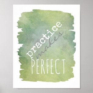 a prática de poster de tipografia é perfeita