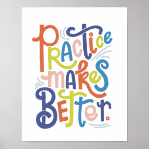 A prática torna melhor a Poster