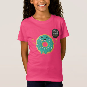 A preocupação bonito da rosquinha da camisa