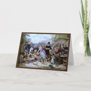 A primeira ação de graças do Cartão Ferris-Ação de