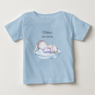 A primeira camisa de bebê Páscoa do Bunny