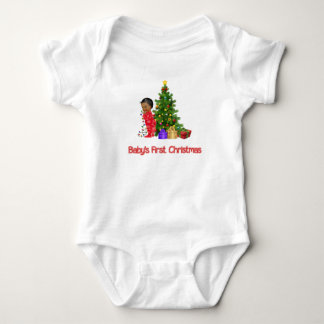 A Primeira Camisa de Natal do Bebê Americano Afric