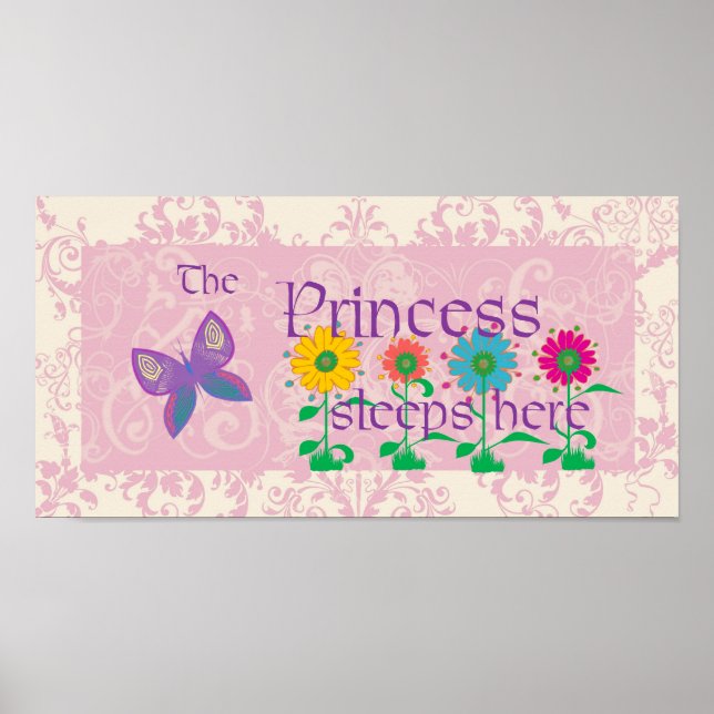 A Princesa Dorme Aqui Poster (Frente)
