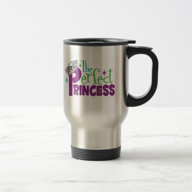 a princesa perfeita caneca de viagem (Direita)