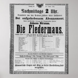A propaganda de poster morre Fledermaus por Johann