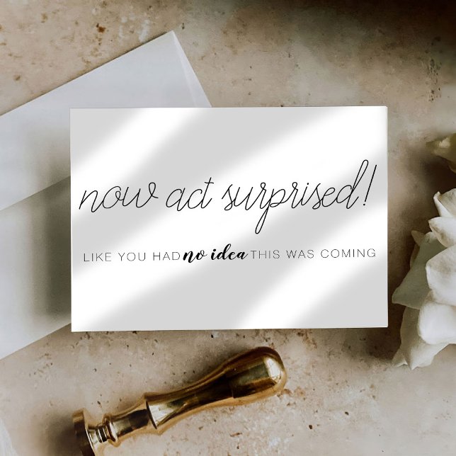 A Proposta De Bridesmaid Agora Age A Placa Surpree (Criador carregado)