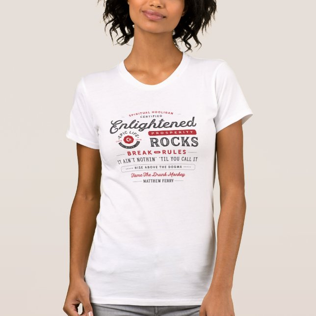 A prosperidade iluminada balança o t-shirt (Frente)