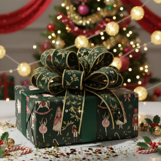 A quebra-nozes  Papel de embrulho de Natal Ballet 