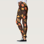 A queda do outono deixa leggings de padrões<br><div class="desc">A queda do outono deixa leggings</div>