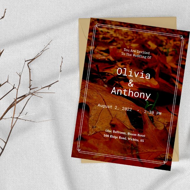 A Queda do País Russo Deixa Convite De Casamento (Criador carregado)