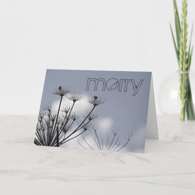 A queda floresce o cartão do feriado (Frente)