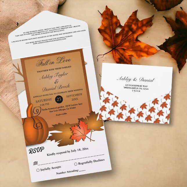 A Queda Russa Elegante Deixa Pumpkin No Casamento  (Criador carregado)