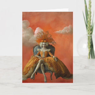 A Rainha da Abóbora   Cartão de Boas Festas de Art