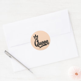 A rainha do amor próprio cita o autocolante quadra