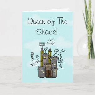 A Rainha do Cartão de Saudação de Shack Personaliz