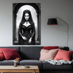 A rainha do cemitério   AI Art Poster