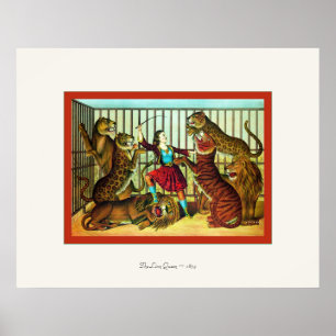 A Rainha Leão ~1874 ~ Impressão de Belas Artes Vin