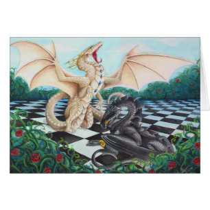 A "rainha toma cartão do rei"