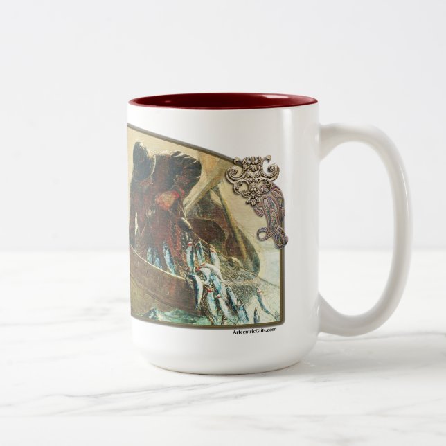 A rede dos arenques - 15oz cerâmico. Caneca (Direita)